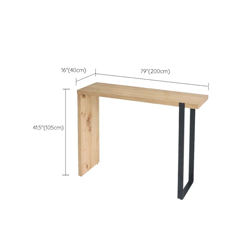 Modern Bar Table Set 1/2/3 Pieces Wooden Bar Table with High Wood Stools
