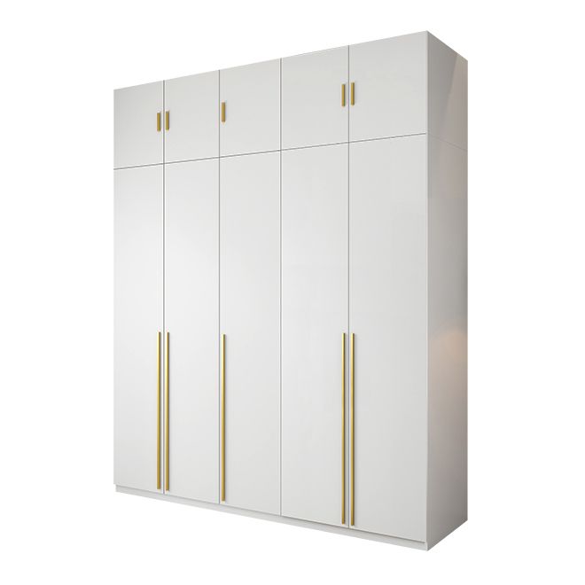 Modern Wooden Wardrobe White Colour Soft Close Drawer Wardrobe Closet for Home
