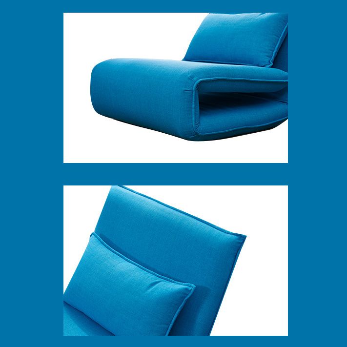 Scandinavian Pillow Included Sofa Futon Armless Convertible Sofa
