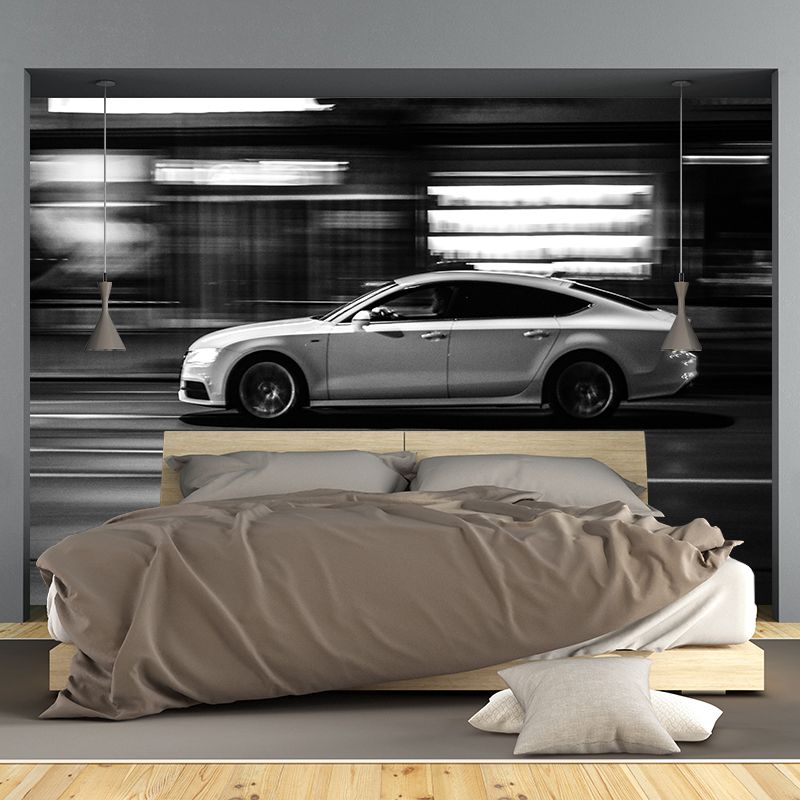 Industrial Transportation Mural Decal Customized Contemporary Wall Covering for Meeting Room