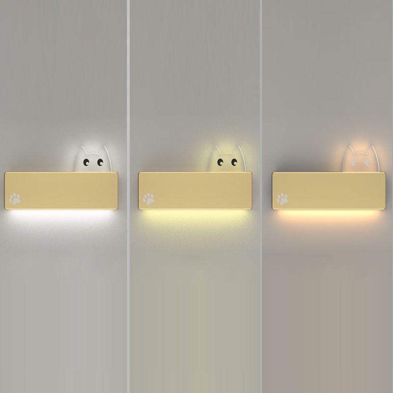 Modern Metal Wall Sconce Minimalist Wall Light Fixture with Acrylic Shade