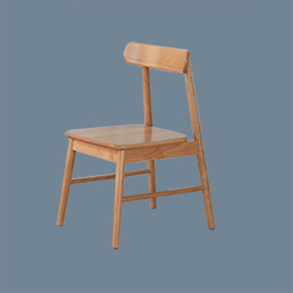 Modern Fixed Dining Room Table Set Solid Wood Top Kitchen Dining Furniture with 4 Legs Base