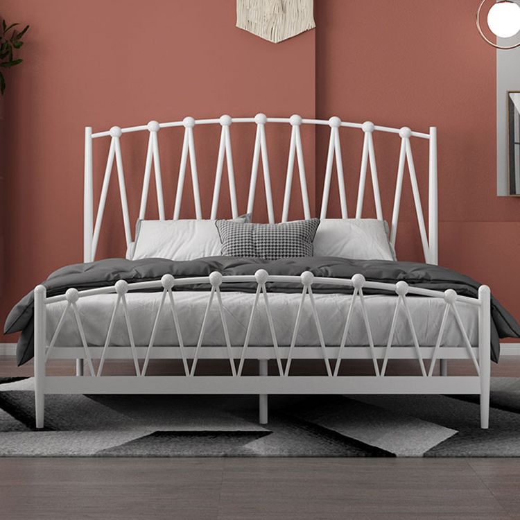 Metal Open-Frame Bed Modern & Contemporary Standard Bed with Arched Headboard
