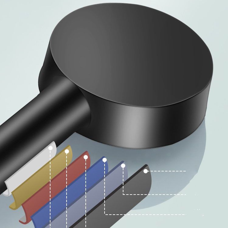 5 Sprays Round Shower Head Pressurized Scrub Hand-held Shower Head