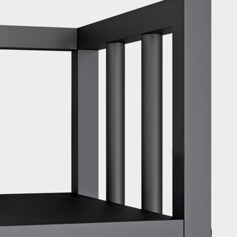 Modern Style Metal Bookshelf Vertical Open Shelf Bookcase for Study Room