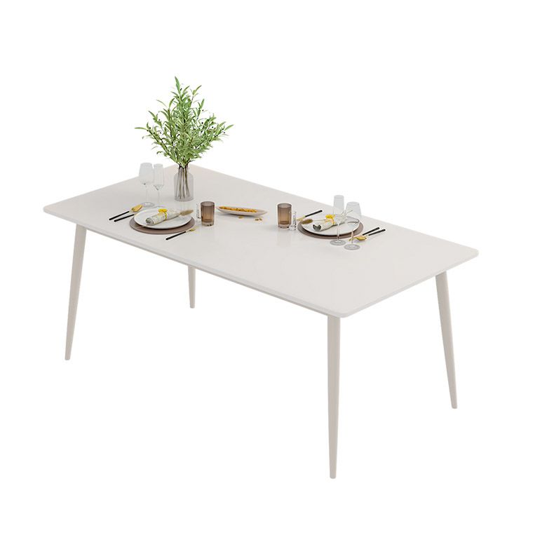 Rectangle Dining Table Contemporary 4 Legs Dining Site Table