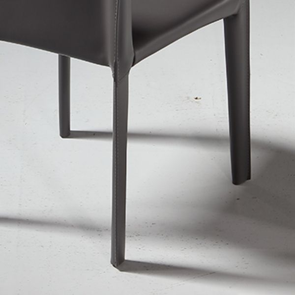 Modern Indoor Home Side Chair Faux Leather Upholstered Side Chair