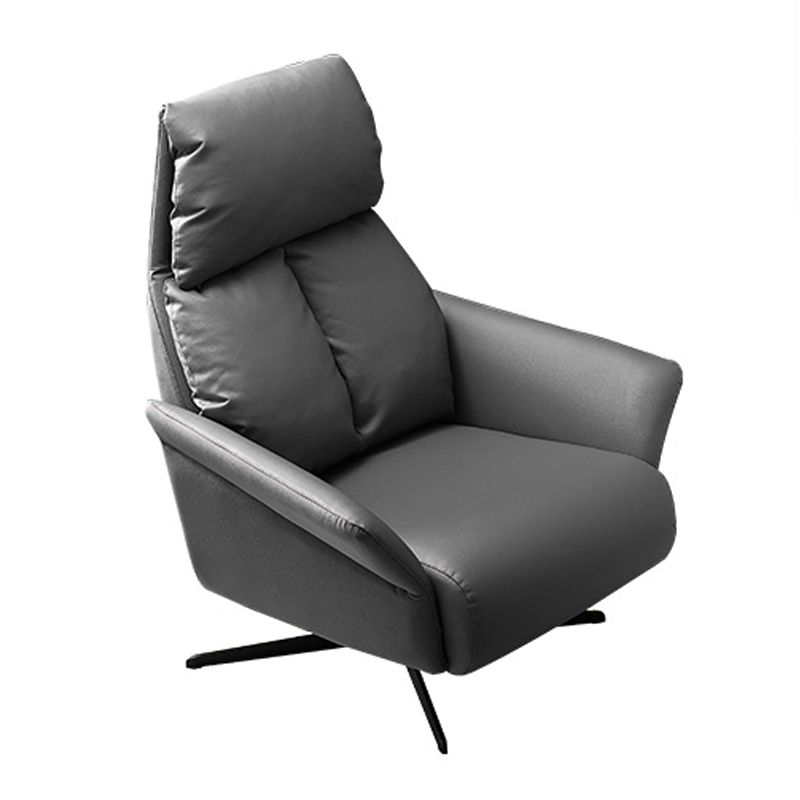 Solid Color Swivel Chair with Black Legs Arms Included Room Chair for Living Room