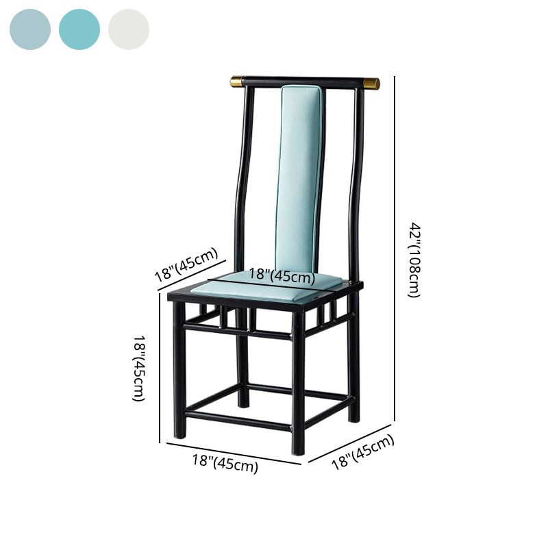 Silla de comedor de metal moderno con respaldo de listones, silla de comedor para uso en restaurantes