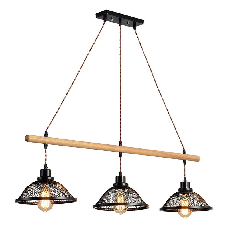 Bowl Island Lighting Fixtures Industrial Metal Pendant Lighting for Restaurant