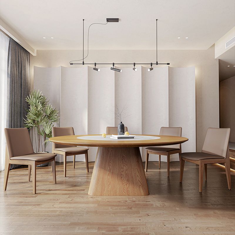 Contemporary Sintered Stone Table Round Table Set 1/6/8/9/12 Pieces Dining Set