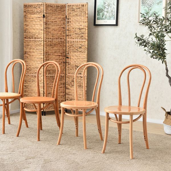 Chaise de style contemporain en bois de hêtre Cuisine Salle à manger Windsor Back Side Chairs