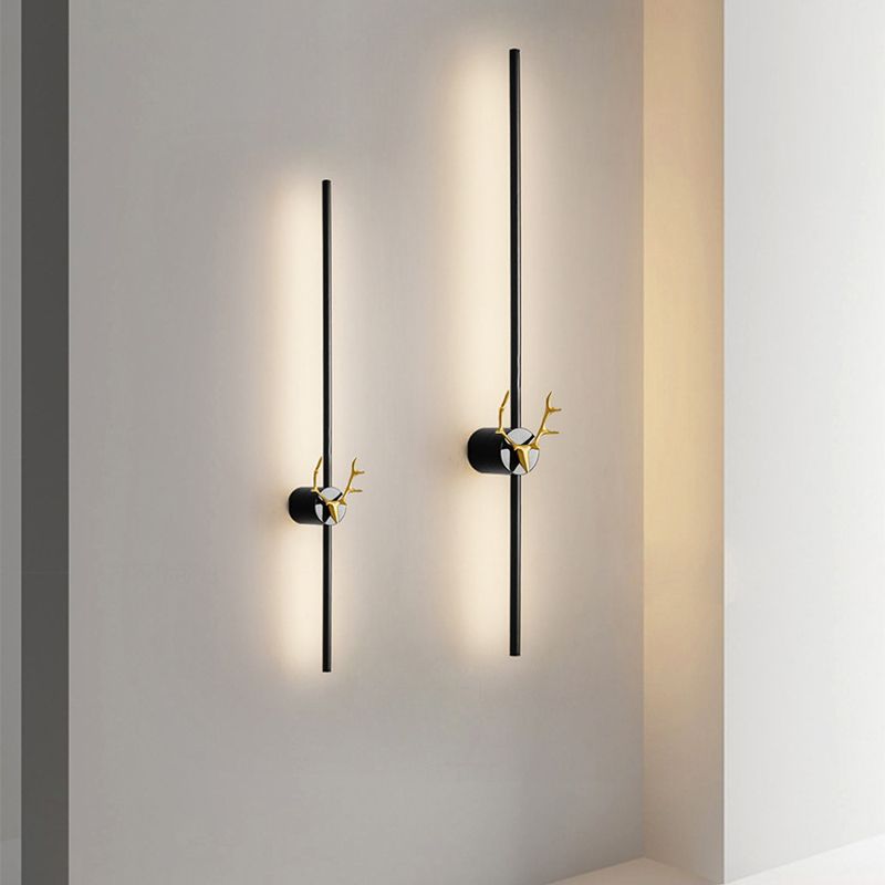 Minimalism Brass Wall Sconce Thin-Line Sconce Lighting for Living Room