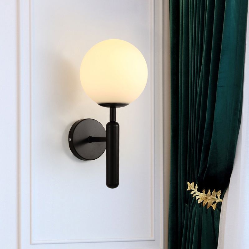 Ball Shade Corridor Wand SCONCE LICHTING Glas 1-Hoofd Minimalistisch wandgemonteerd licht