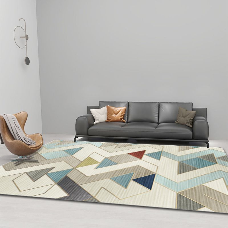 Simplicity Home Decoration Rug Graphic Pattern Area Carpet Polyester Pet Friendly Indoor Carpet