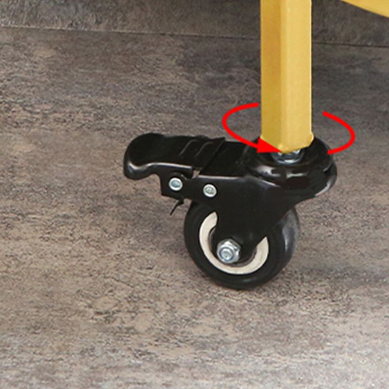 Modern Style Reclaimed Wood Prep Table Metal Prep Table with Casters