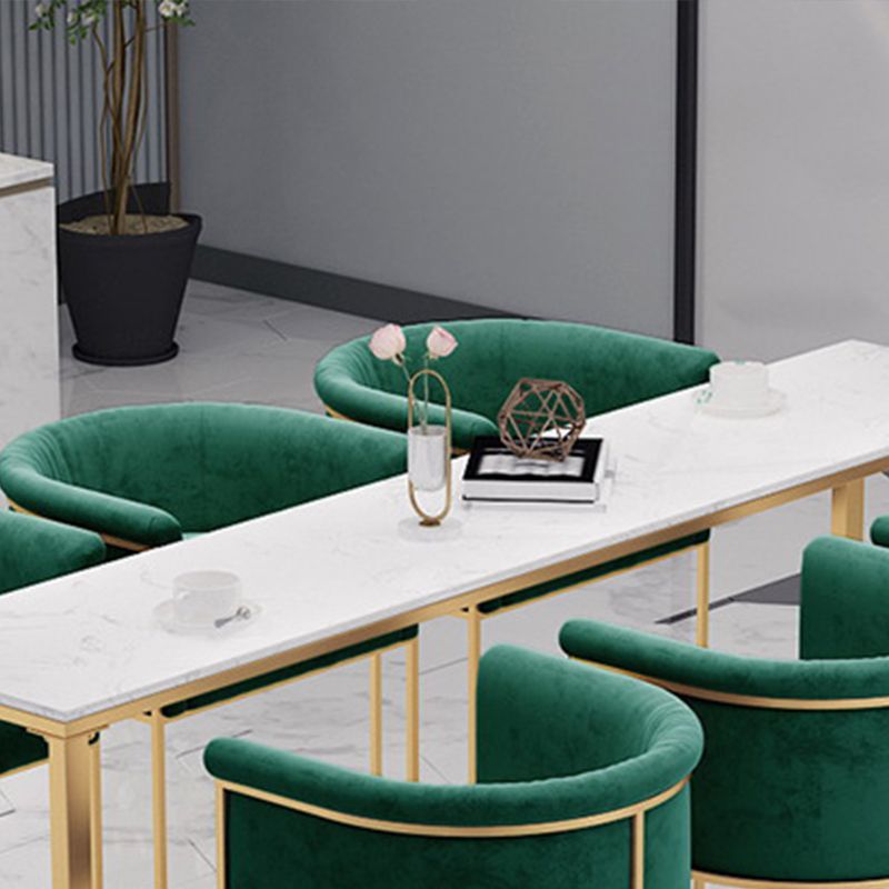 Modern Bar-height Table FauxMarble Top Bistro Bar Table for Living Room