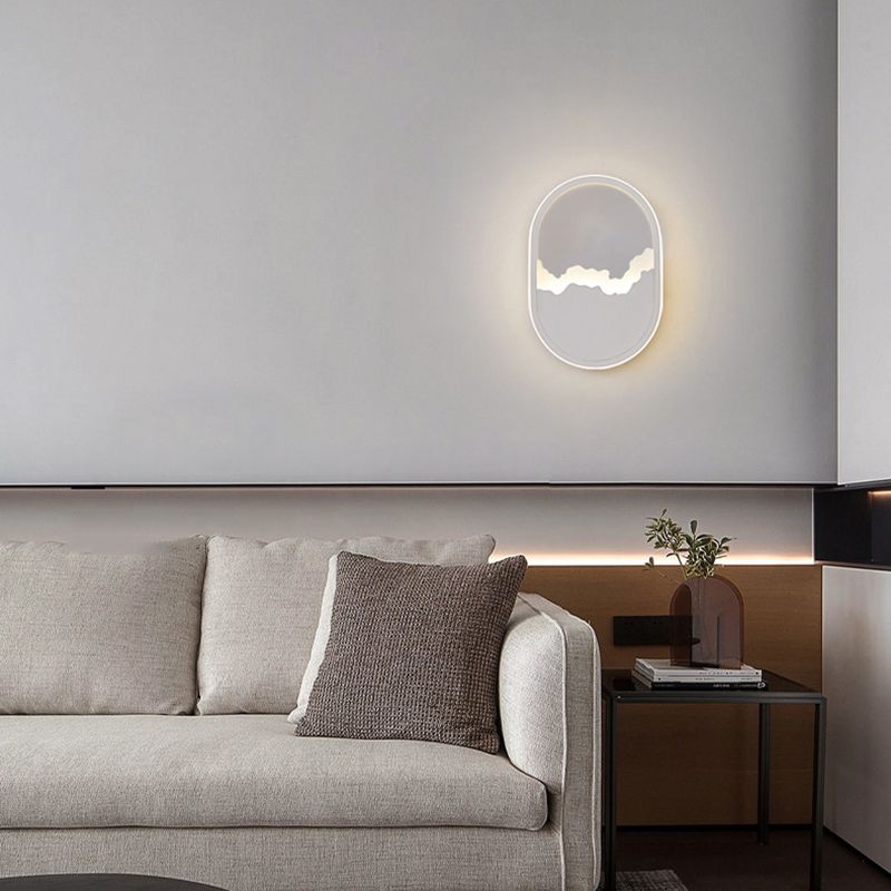 Modern Wall Mount Lighting Minimalist Metallic LED Hallway Surface Wall Sconce
