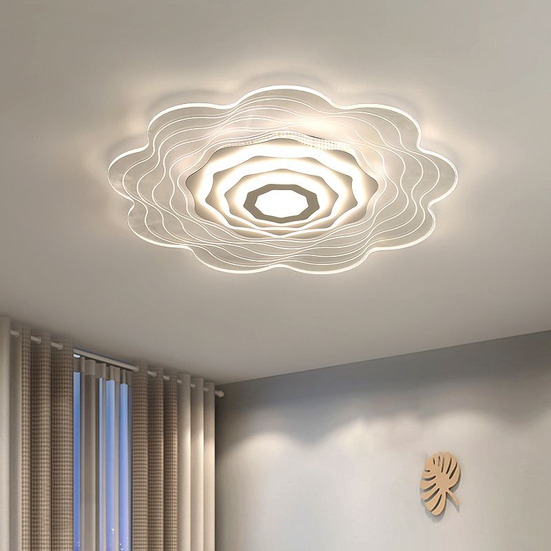 Luces llevadas del soporte rasante del claro del estilo moderno de las lámparas rasantes de acrílico del soporte de la flor