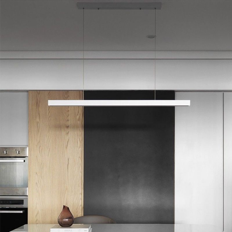 Estilo moderno lineal isla livera metal 1- Luz de luz de luz de luz