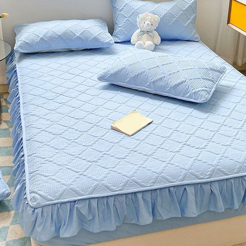 Water Resistant Fitted Sheet Solid Color Sheet 1 Piece Bed Sheet