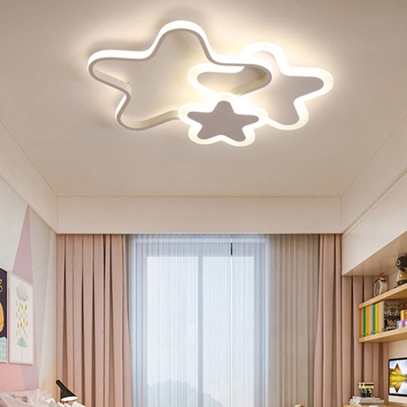 Scandinavische stijl metalen inbouw plafondlamp Cartoon vorm LED inbouwverlichting voor kinderslaapkamer