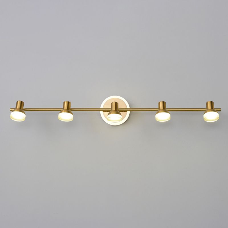 Traditional Simplicity Bell Vanity Sconce Lights Acrylic Wall Mount Light Fixture for Bathroom