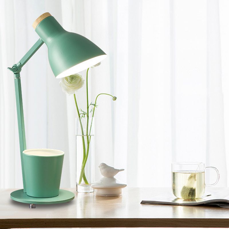 Lámpara de mesa de mesa de timbre de estilo moderno Luz de mesa de una sola luz de metal