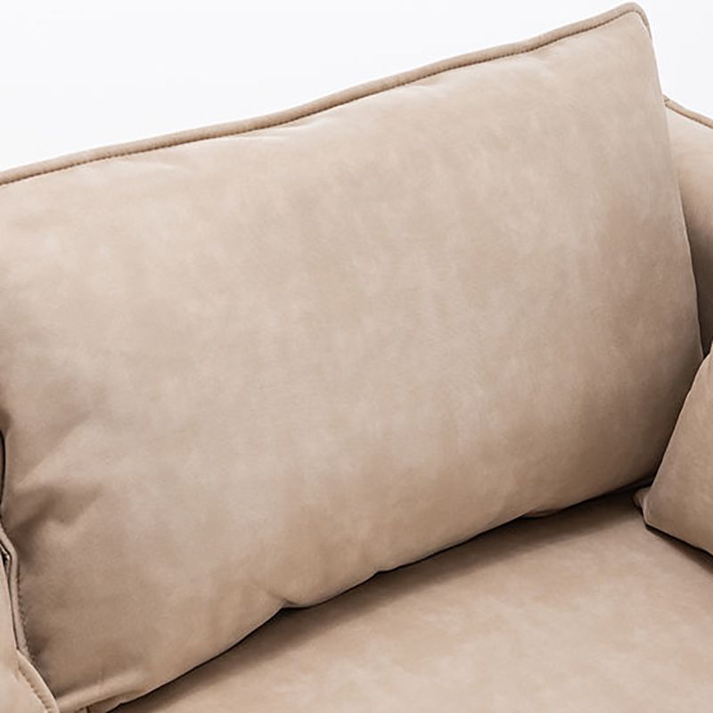 Loose Back 29.5" H Seating Square Arm Contemporary Sofa for Living Room