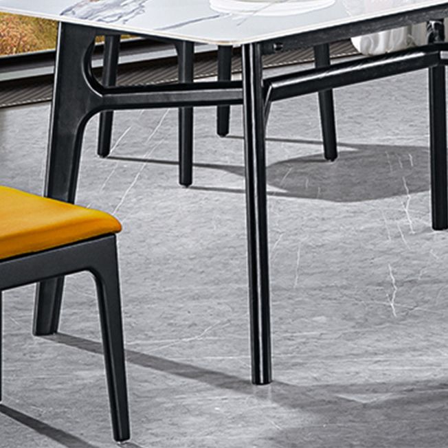 Contemporary Style Rectangle Table Set 1/2/5 Pieces Dining Set for Kitchen