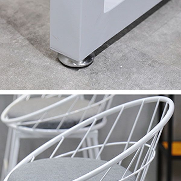 Industrial Bar Table Set 1/2/4/7 Pieces Solid Wood Counter Table Set for Indoor