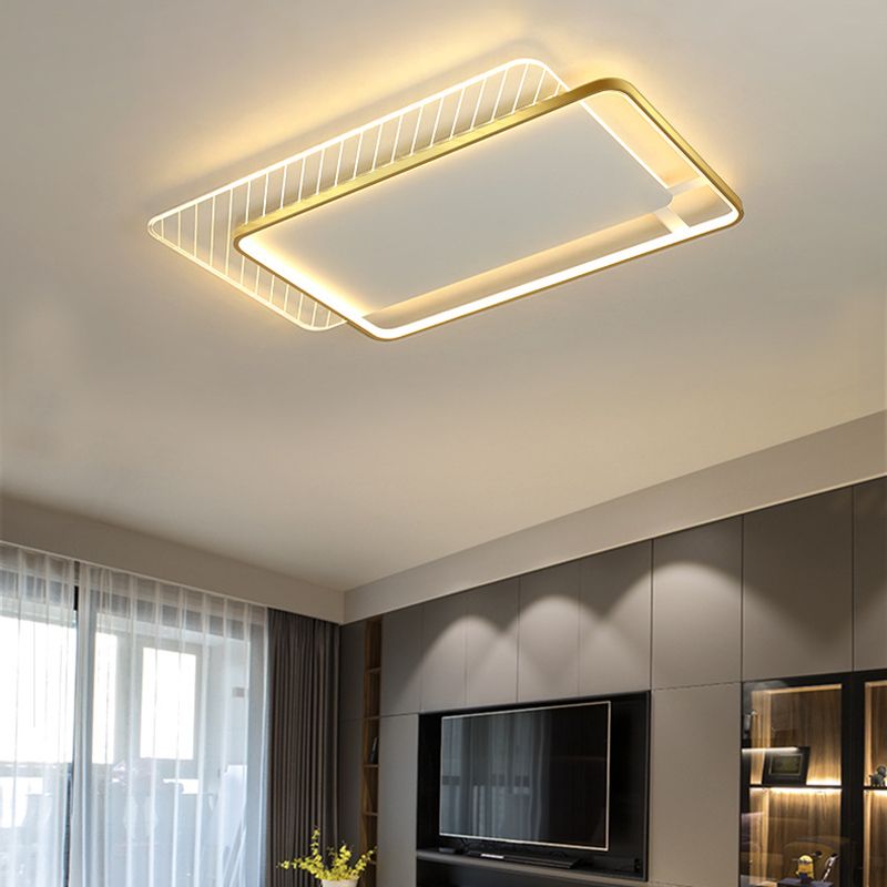 Plafonnier LED en forme de géométrie, Style Simple et moderne, en acrylique, pour salon