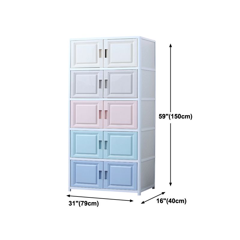 Modern Plastic Cabinets Sideboard Buffet Multicolored Living Room Buffet