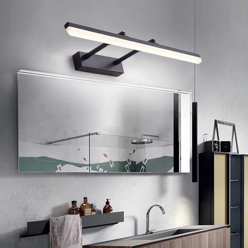 Metal Strip Extendable Wall Lamp Modern Colorful LED Mirror Light for Bathroom