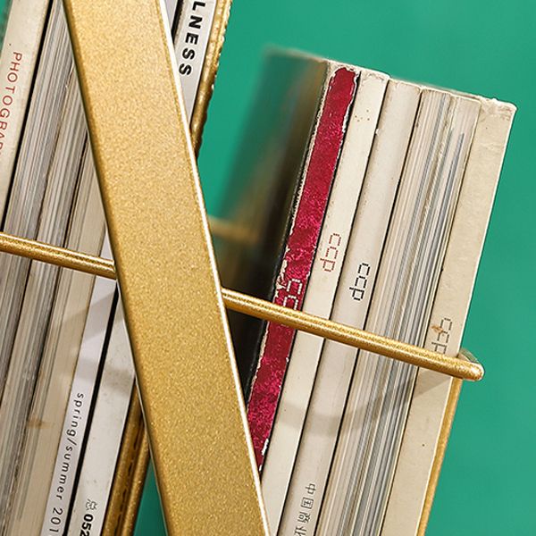 Libreria etagere in metallo scandinavo in ferro aperta libreria verticale aperta