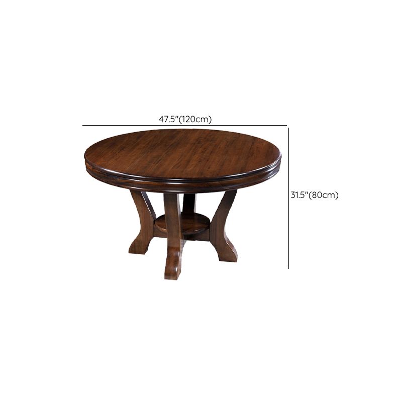 Solid Wood Dining Room Table Traditional Pedestal Dining Table