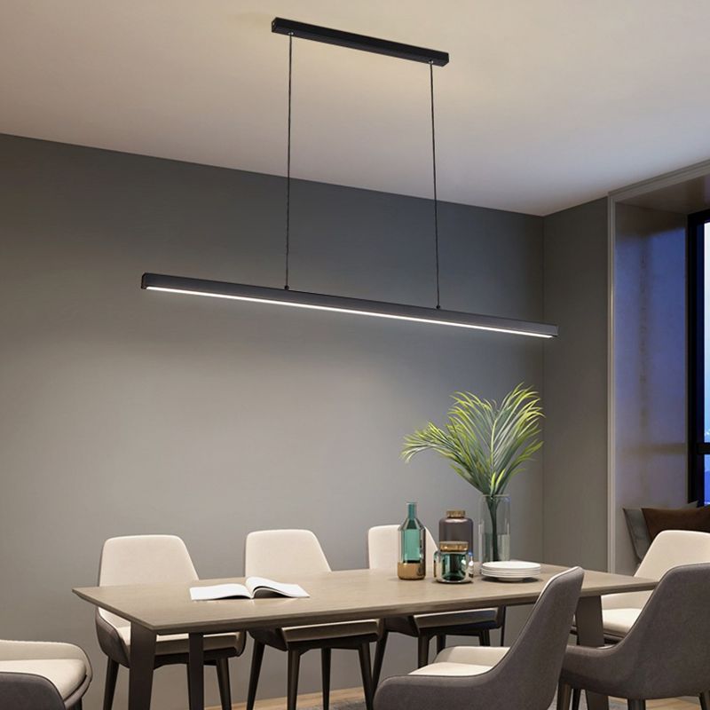 LED Island Light Modern Island Hanging Light with Acrylic Shade for Dining Room