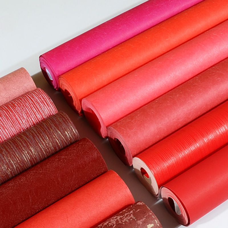Unpasted Pure Color Wallpaper Roll Simple Non-Woven Fabric Wall Art, 31' L x 20.5" W