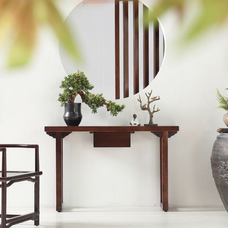 31.5-inch Tall Console Table Solid Wood Accent Table for Hall