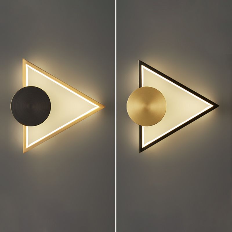 Geometrische Form Metallwandbeleuchtung moderne ein Lichtwandmontageleuchte