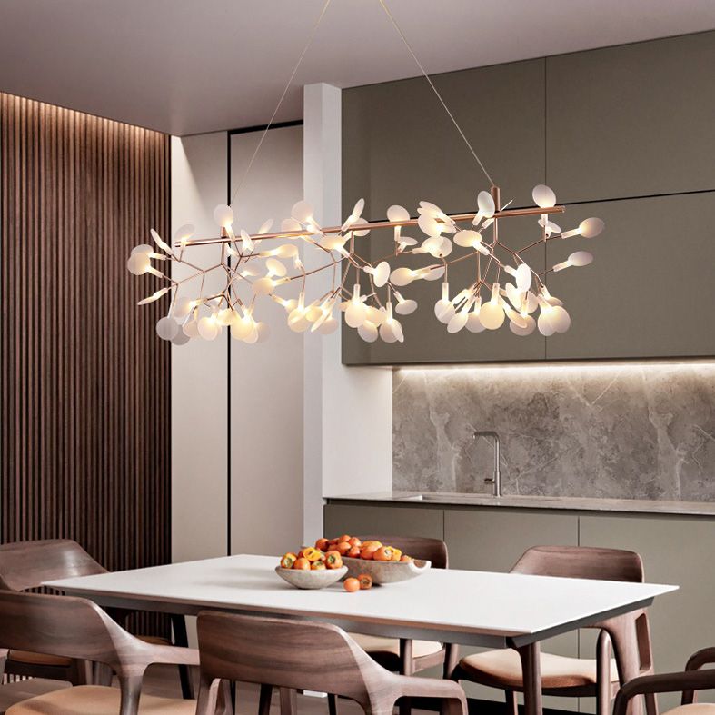 Island Island Chandelier Designer moderne Éclairage de pendentif acrylique pour le restaurant