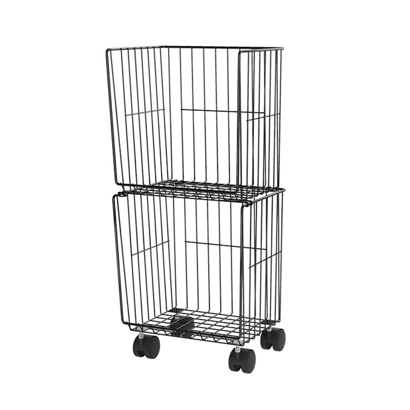 9.5" W Bookshelf Contemporary Style Bookcase with Casters for Home and Study Room