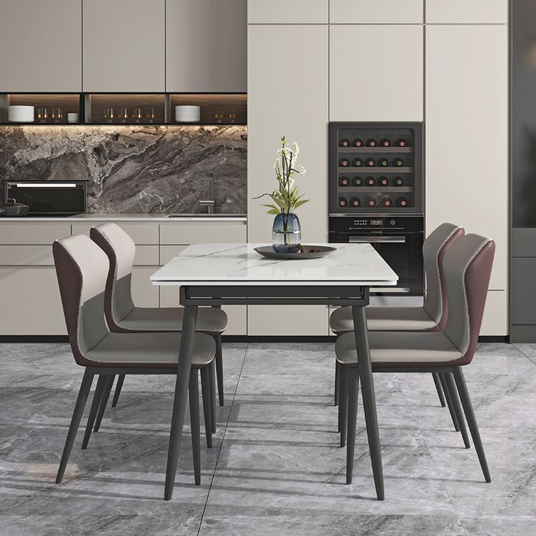 Modern Stone Dining Table Set 1/4/5/7 Pieces Dining Set for Home Use