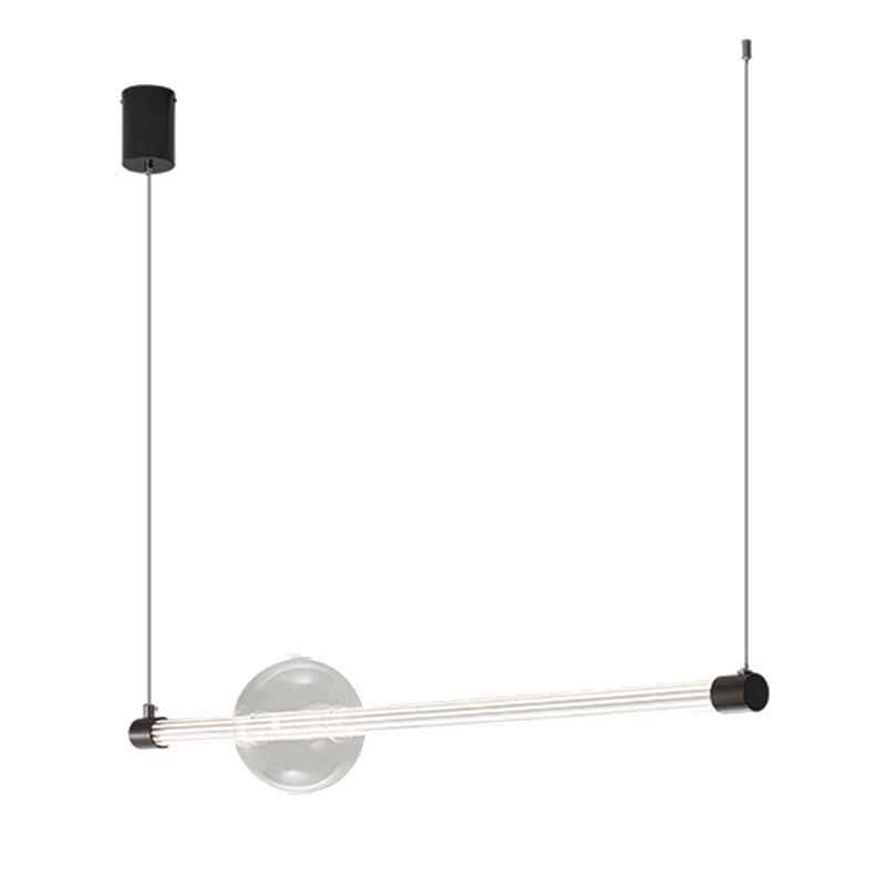 Clear Glass Ceiling Pendant Light Modern LED Kitchen Island Lighting Ideas