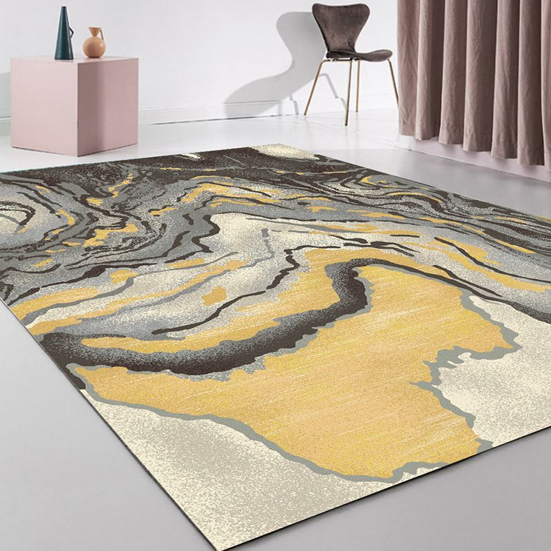 Multi-Color Moderne Rug Teppich abstrakter Kunstteppich Polypropylen waschbarer Teppich für die Heimdekoration