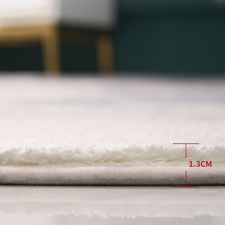 Beige Modern Area Rug Polyester Geometric Print Rug Anti-Slip Washable Rug for Living Room