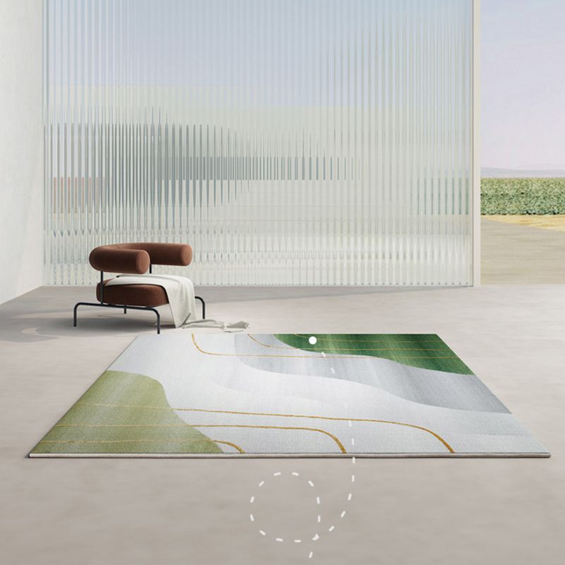 Modern Polyester Carpet Trendy Zebra Pattern Carpet Non-Slip Area Rug for Living Room