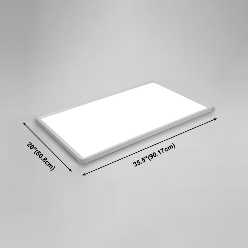 Éclairage de plafond affleurant blanc de lumières montées par plafond modernes carrés de LED