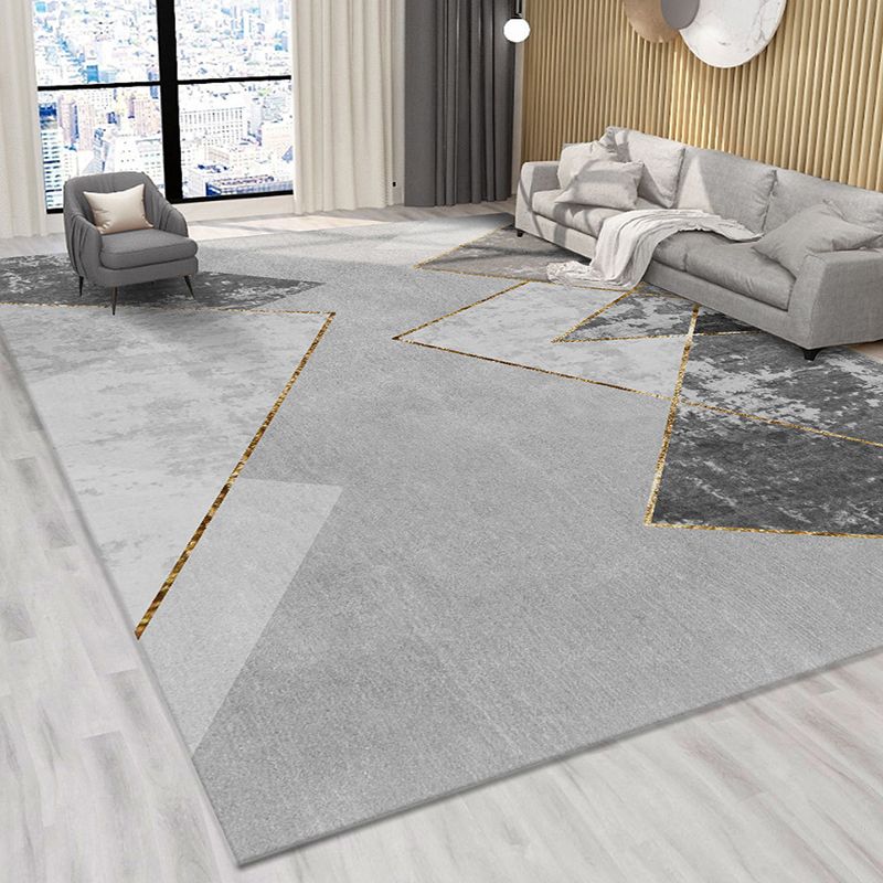 Natuurlijk geometrisch patroon tapijt polyester tapijtkleurige resistent binnen vloerkleed voor woningdecoratie