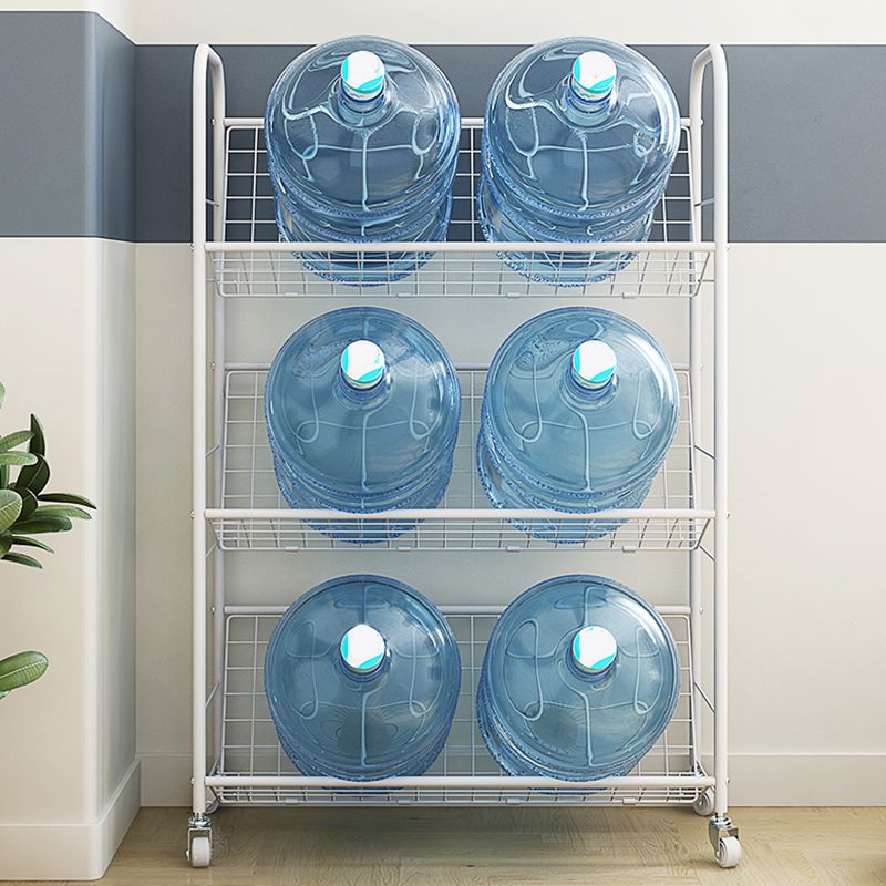 Modern Style Etagere Bookshelf Vertical Open Back Metal Bookcase for Home